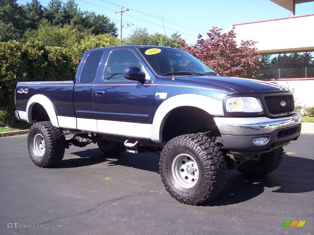 2002 F150 XLT SuperCab 4x4 - True Blue Metallic / Medium Graphite photo #1