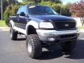 2002 True Blue Metallic Ford F150 XLT SuperCab 4x4  photo #3