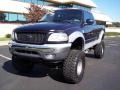 2002 True Blue Metallic Ford F150 XLT SuperCab 4x4  photo #12