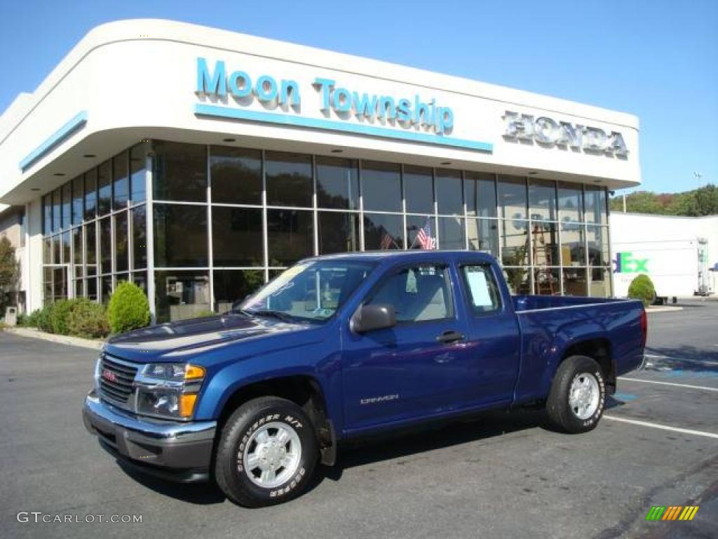 2005 Canyon SL Extended Cab - Superior Blue Metallic / Pewter photo #1