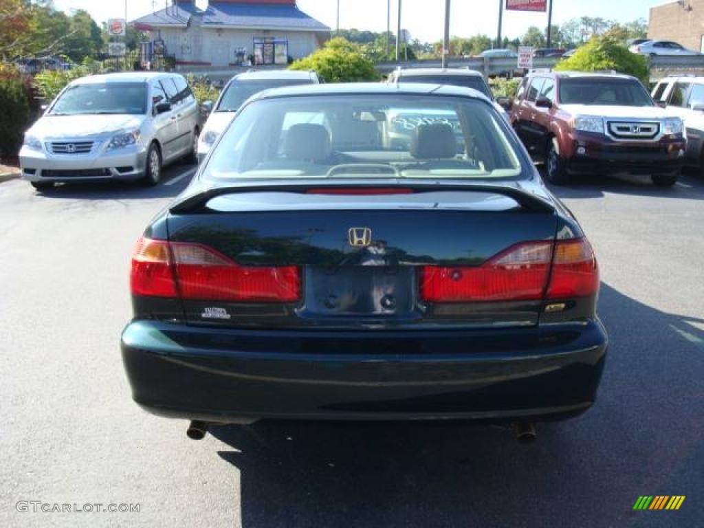 1999 Accord EX V6 Sedan - Dark Emerald Pearl / Ivory photo #3