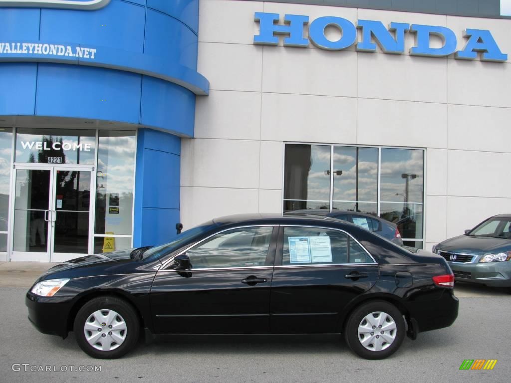 2004 Accord LX Sedan - Nighthawk Black Pearl / Ivory photo #3