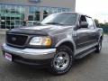 2002 Dark Shadow Grey Metallic Ford F150 Lariat SuperCrew  photo #1