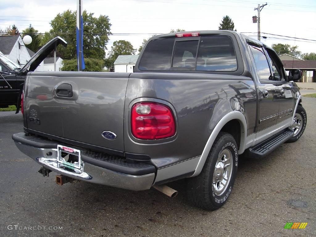 2002 F150 Lariat SuperCrew - Dark Shadow Grey Metallic / Medium Graphite photo #5