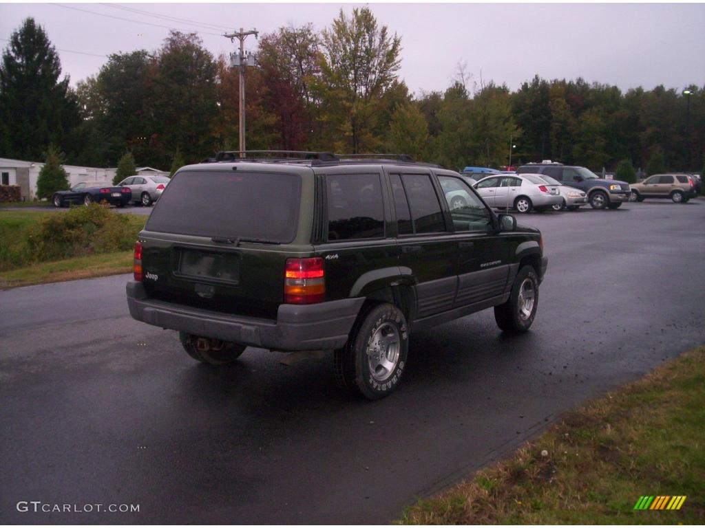 1997 Grand Cherokee Laredo 4x4 - Moss Green Pearl / Agate Black photo #3