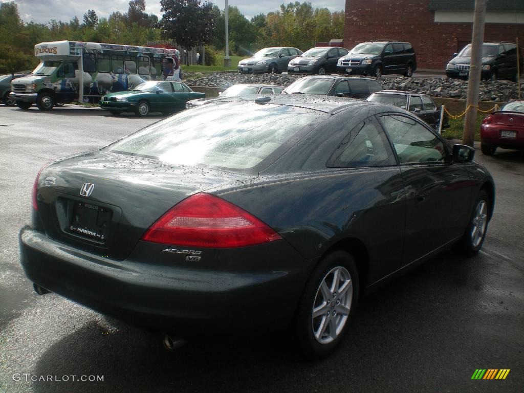 2004 Accord EX V6 Coupe - Deep Green Pearl / Ivory photo #11