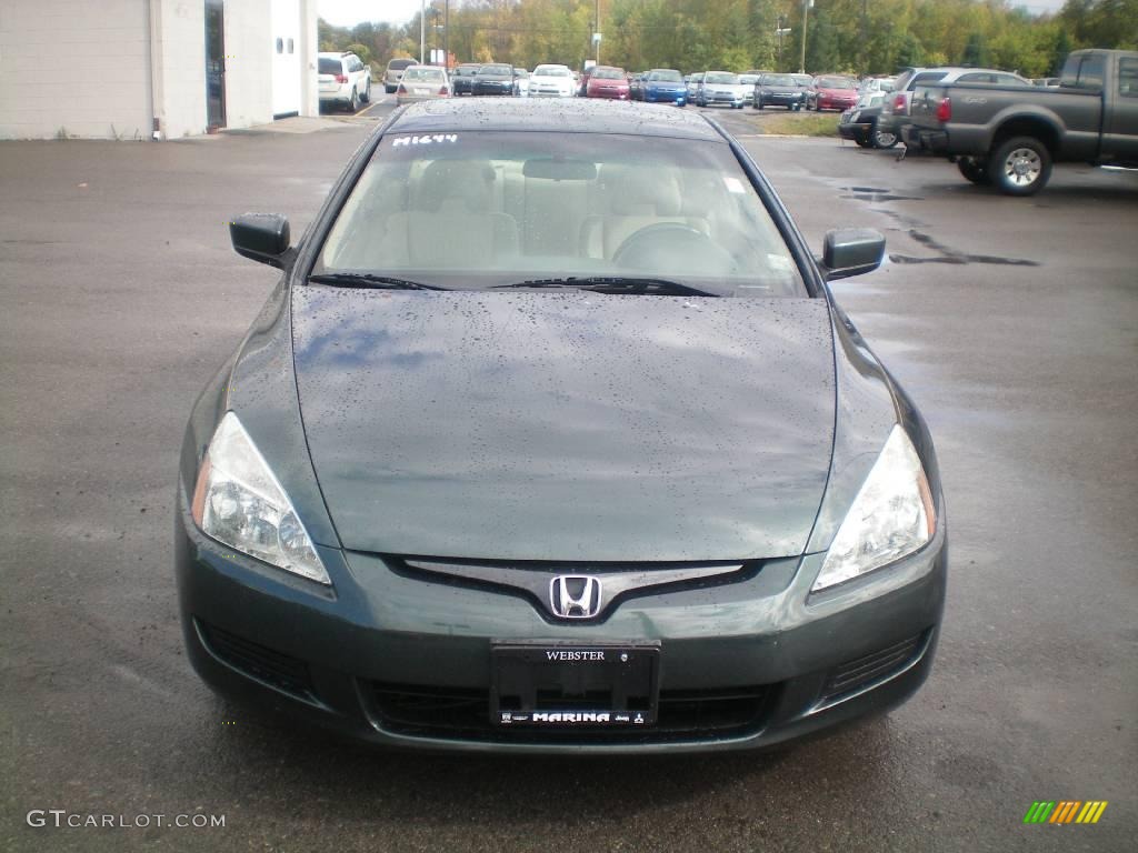 2004 Accord EX V6 Coupe - Deep Green Pearl / Ivory photo #14