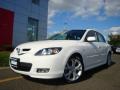 2007 Crystal White Pearl Mazda MAZDA3 s Touring Hatchback  photo #4