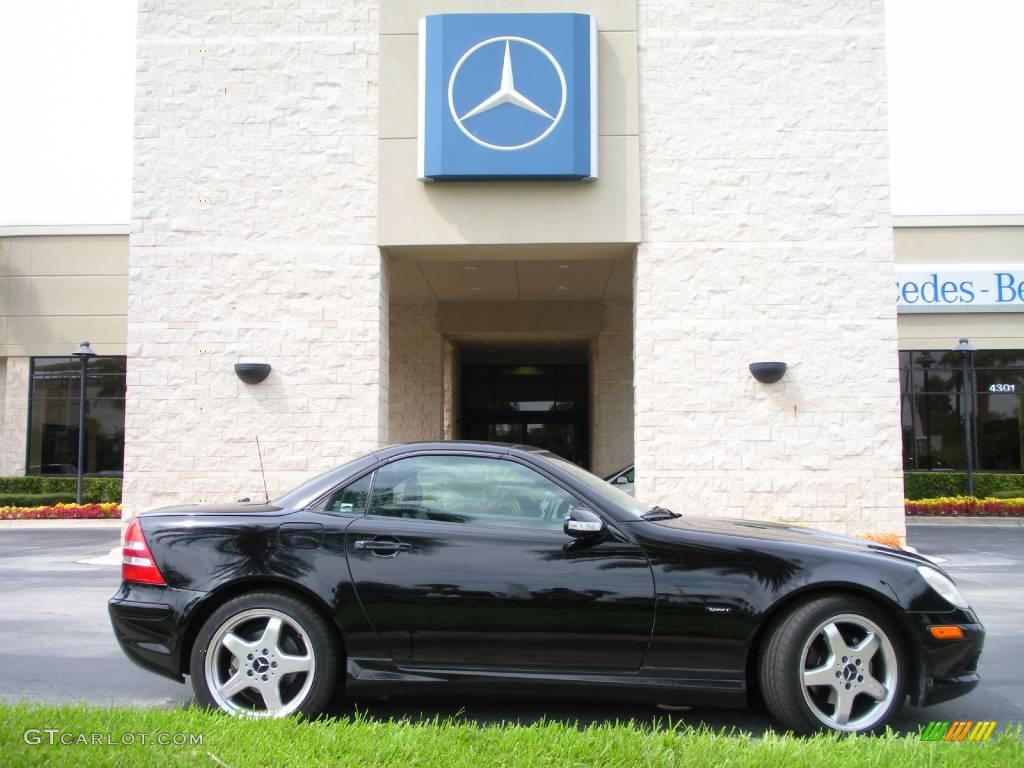 2003 SLK 230 Kompressor Roadster - Black / Charcoal photo #5