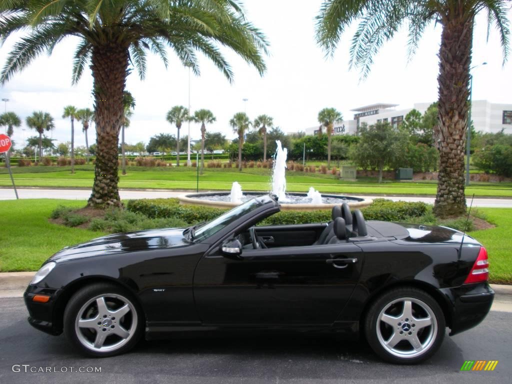 2003 SLK 230 Kompressor Roadster - Black / Charcoal photo #13