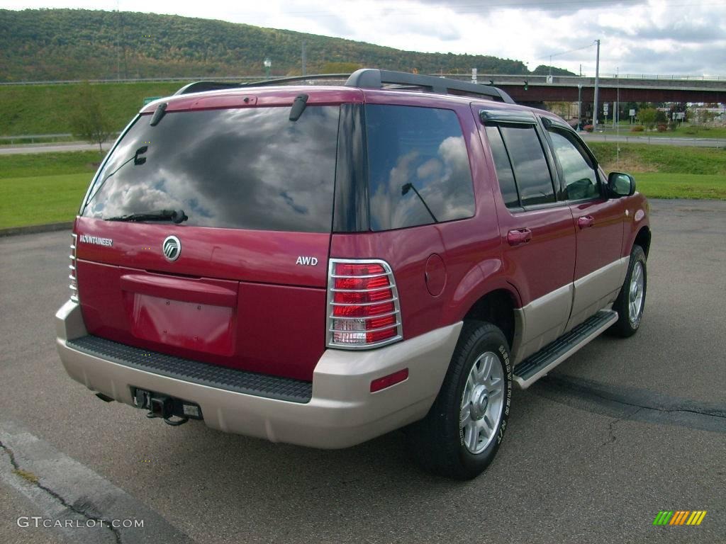 2005 Mountaineer V6 AWD - Vivid Red Metallic / Medium Dark Parchment photo #15