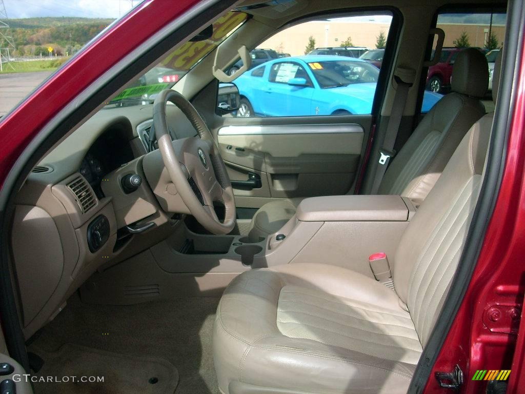 2005 Mountaineer V6 AWD - Vivid Red Metallic / Medium Dark Parchment photo #21