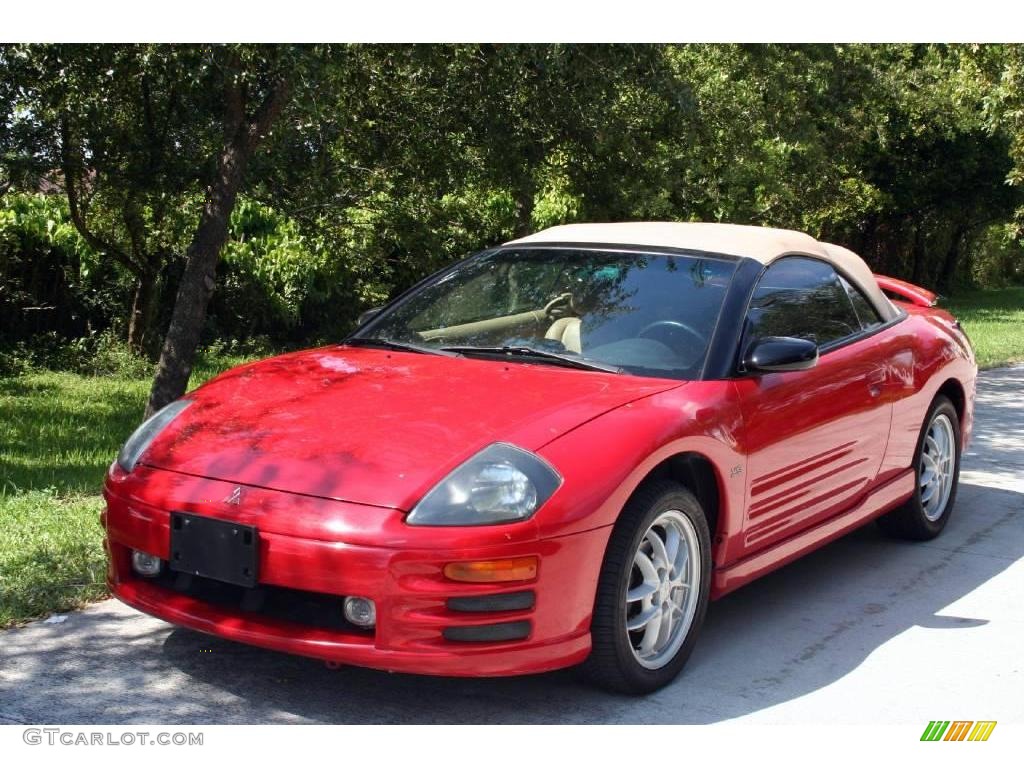 2001 Eclipse Spyder GT - Saronno Red / Tan photo #1