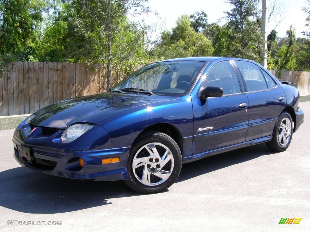 2002 Sunfire SE Sedan - Indigo Blue Metallic / Graphite photo #3