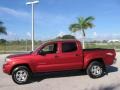 2008 Impulse Red Pearl Toyota Tacoma V6 PreRunner TRD Double Cab  photo #4