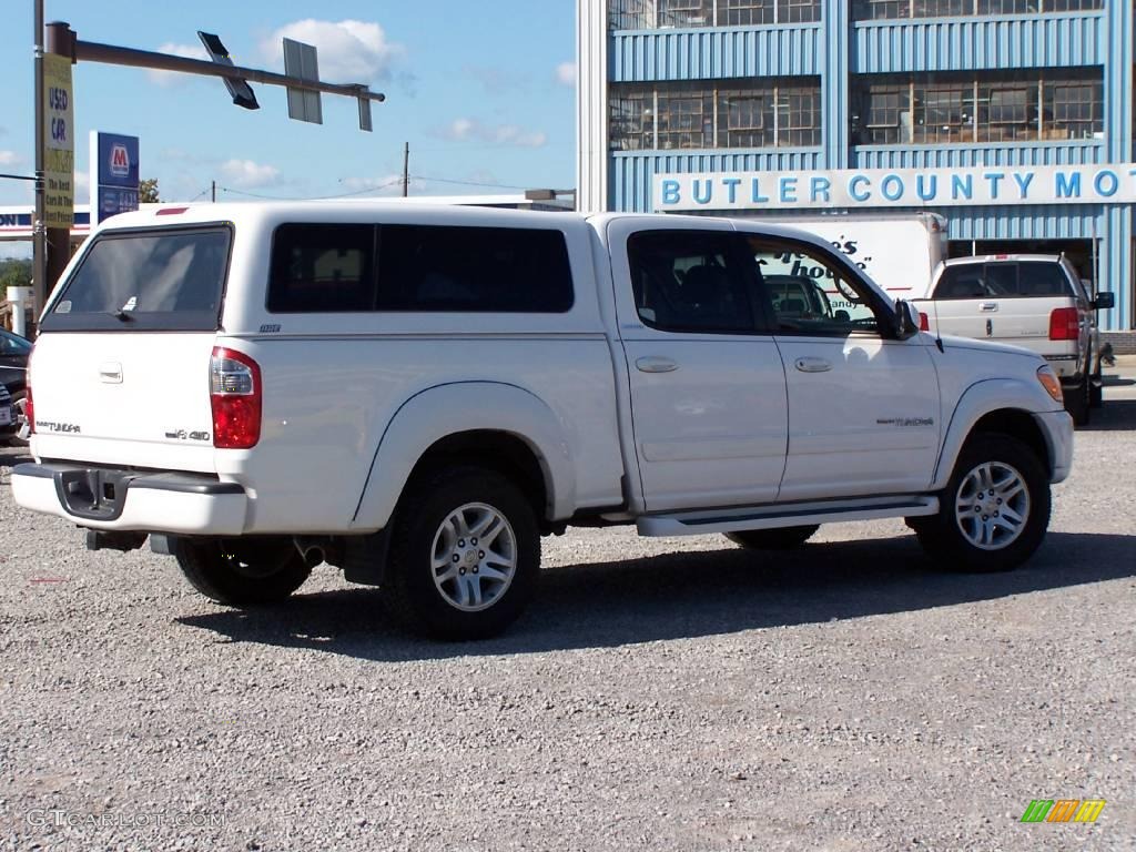 2005 Tundra Limited Double Cab 4x4 - Natural White / Light Charcoal photo #4