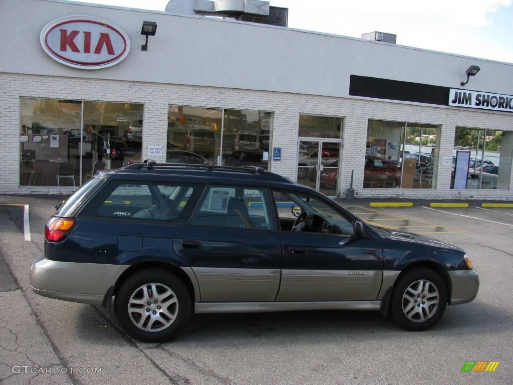 2003 Outback Wagon - Mystic Blue Pearl / Gray photo #2