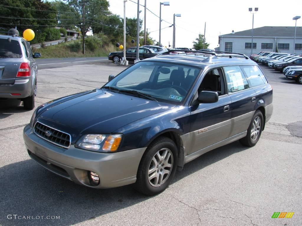 2003 Outback Wagon - Mystic Blue Pearl / Gray photo #4