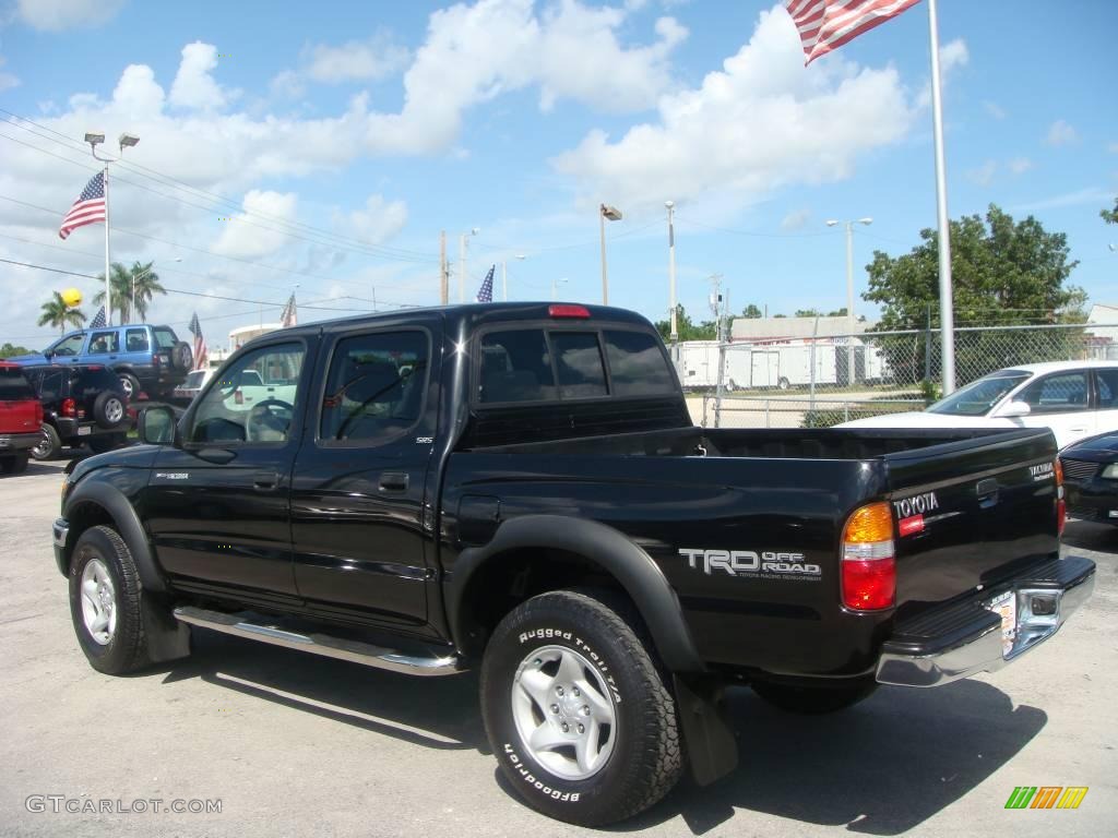 2004 Tacoma V6 PreRunner Double Cab - Black Sand Pearl / Charcoal photo #6