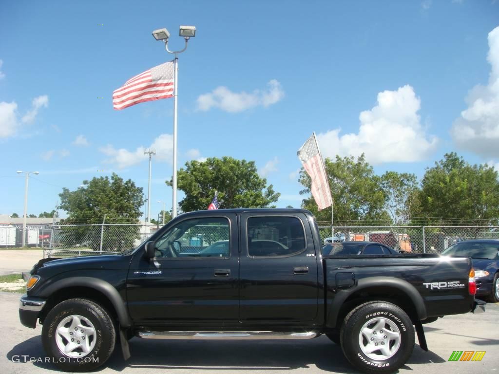 2004 Tacoma V6 PreRunner Double Cab - Black Sand Pearl / Charcoal photo #7