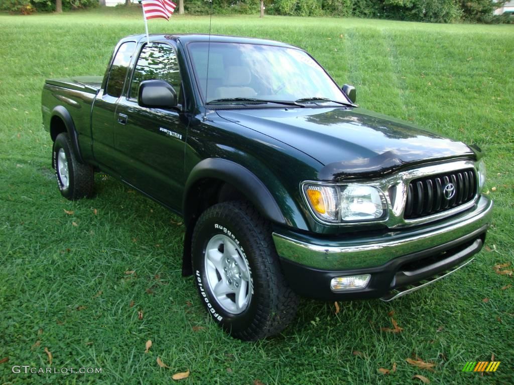 2004 Tacoma V6 Xtracab 4x4 - Imperial Jade Mica / Oak photo #4