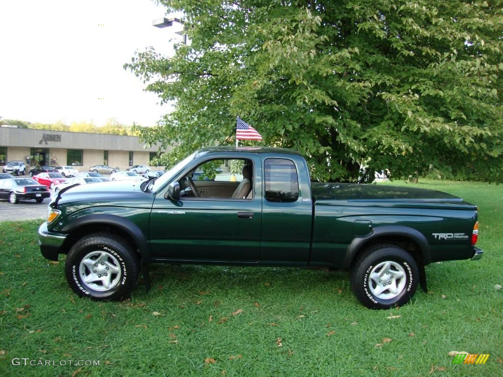 2004 Tacoma V6 Xtracab 4x4 - Imperial Jade Mica / Oak photo #9