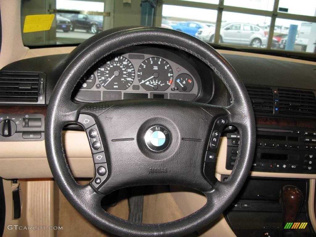 2003 3 Series 325i Sedan - Steel Blue Metallic / Sand photo #15