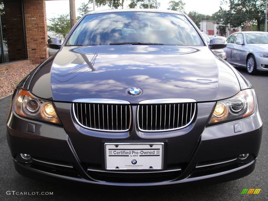 2007 3 Series 335i Sedan - Sparkling Graphite Metallic / Black photo #2