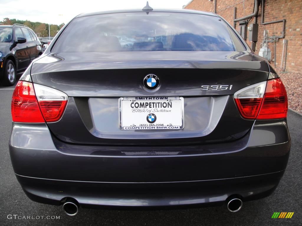 2007 3 Series 335i Sedan - Sparkling Graphite Metallic / Black photo #5