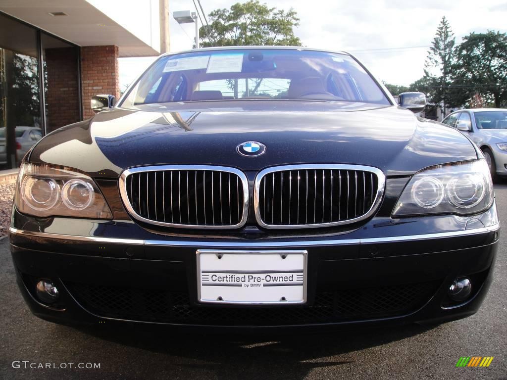2007 7 Series 750Li Sedan - Black Sapphire Metallic / Beige photo #2