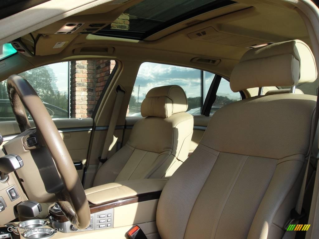 2007 7 Series 750Li Sedan - Black Sapphire Metallic / Beige photo #9