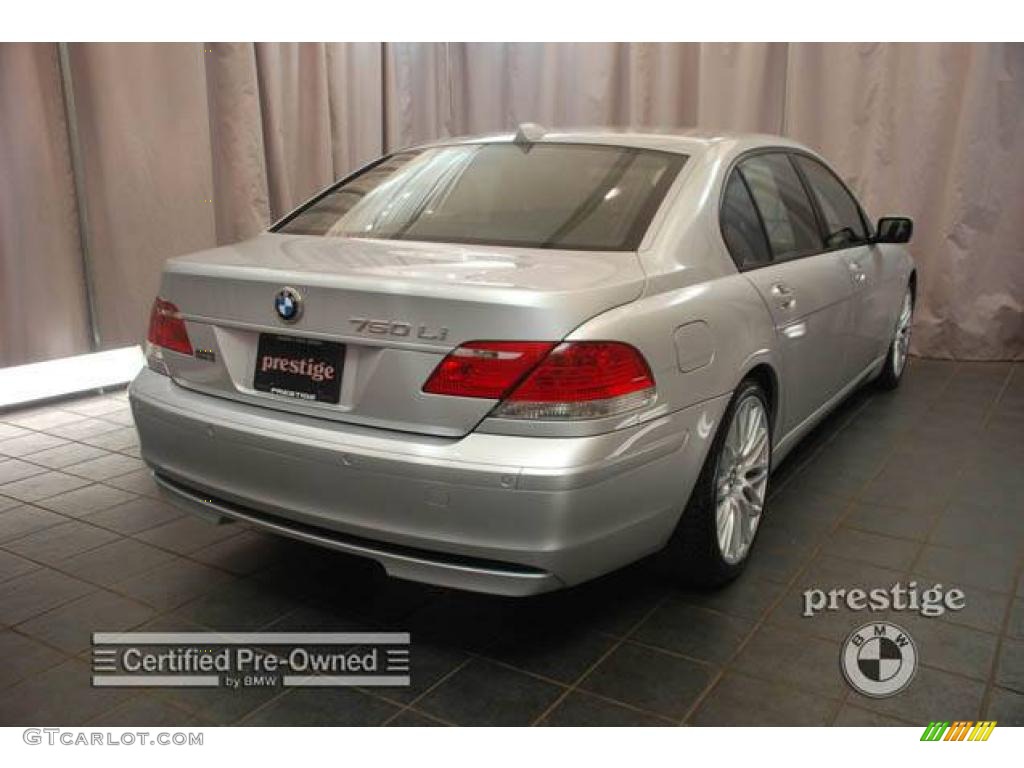 2007 7 Series 750Li Sedan - Titanium Silver Metallic / Black photo #2