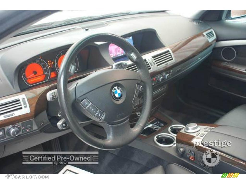 2007 7 Series 750Li Sedan - Titanium Silver Metallic / Black photo #4