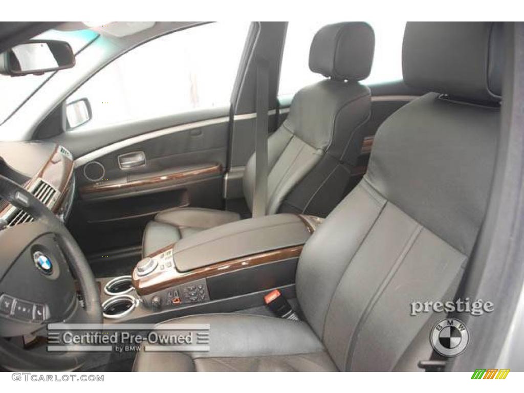 2007 7 Series 750Li Sedan - Titanium Silver Metallic / Black photo #5