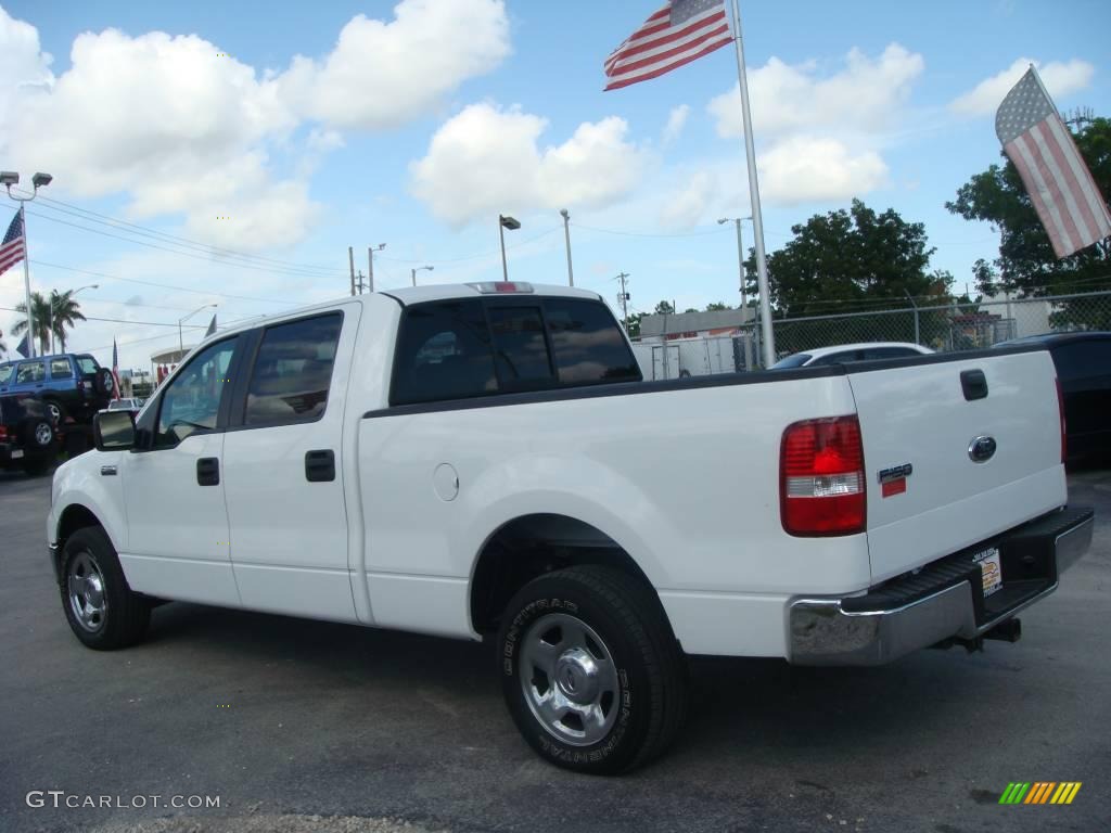 2006 F150 Lariat SuperCrew - Oxford White / Tan photo #6
