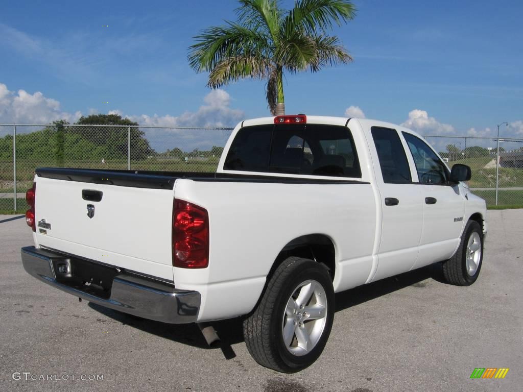 2008 Ram 1500 Big Horn Edition Quad Cab - Bright White / Medium Slate Gray photo #13