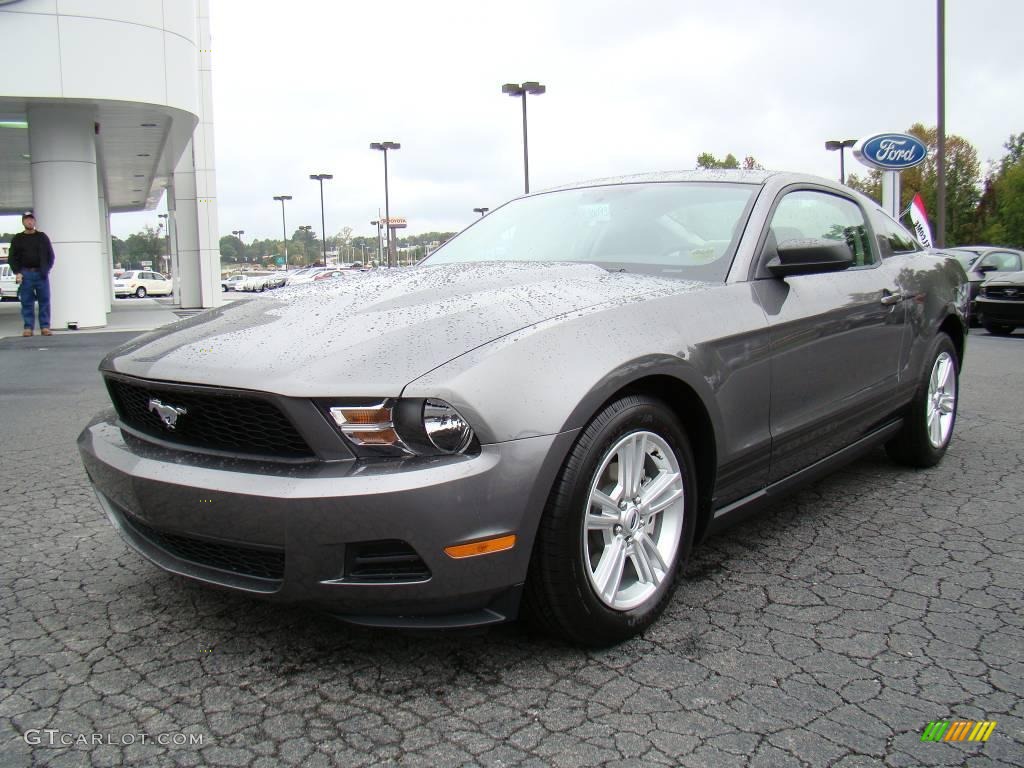 2010 Mustang V6 Coupe - Sterling Grey Metallic / Stone photo #6