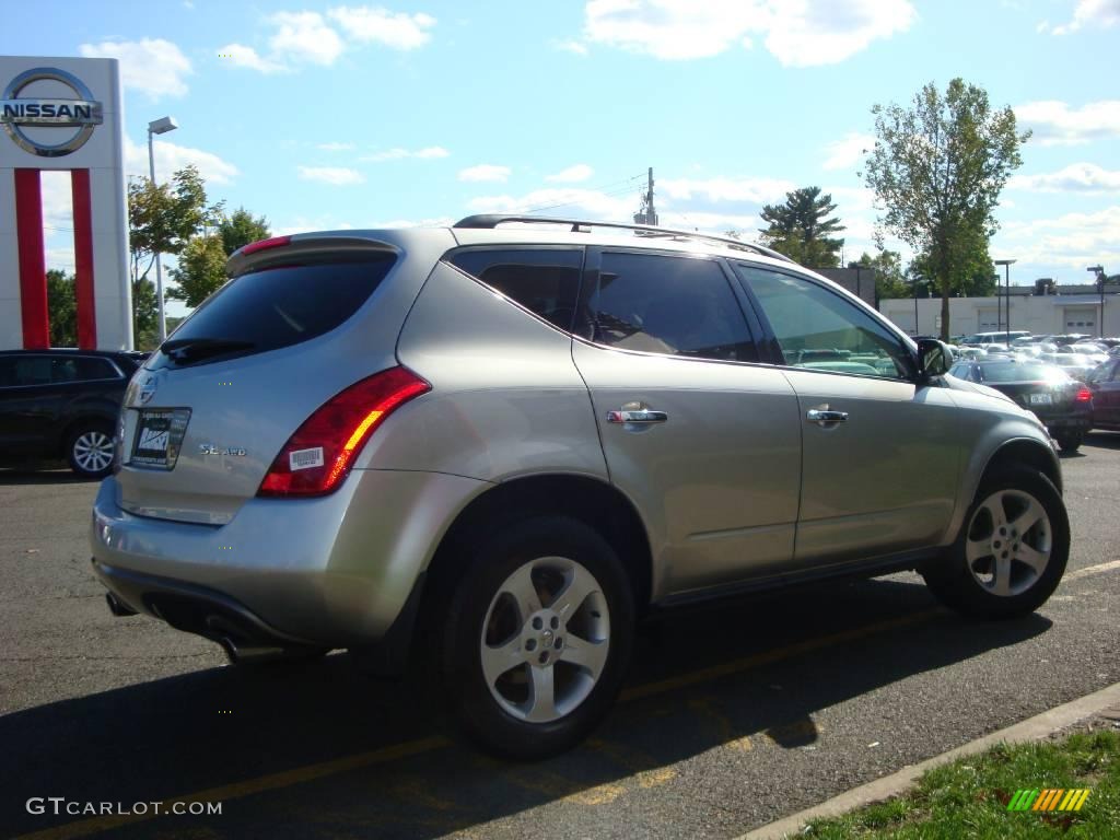 2005 Murano SL AWD - Sheer Silver Metallic / Cafe Latte photo #11