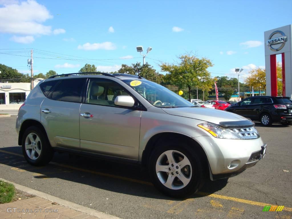 2005 Murano SL AWD - Sheer Silver Metallic / Cafe Latte photo #13