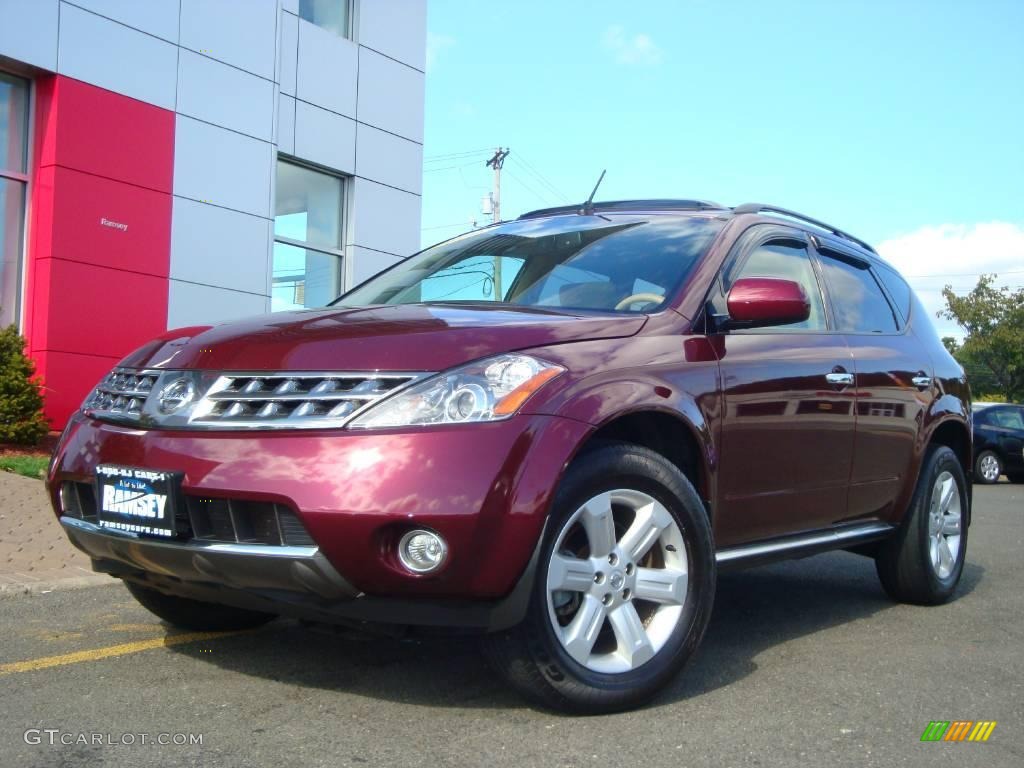 2006 Murano SL AWD - Merlot Pearl / Cafe Latte photo #1