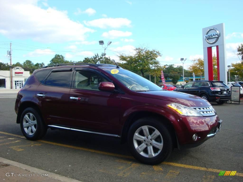 2006 Murano SL AWD - Merlot Pearl / Cafe Latte photo #12