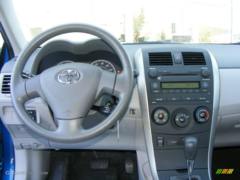 2009 Corolla LE - Blue Streak Metallic / Ash photo #8