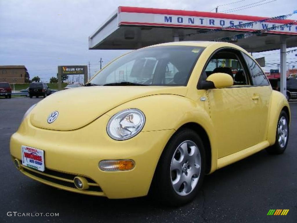 2003 New Beetle GLS Coupe - Sunflower Yellow / Black/Grey photo #1