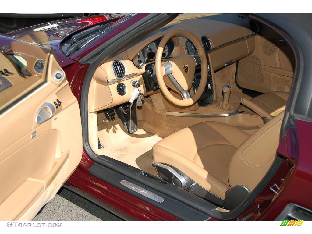 Sand Beige Interior 2006 Porsche Boxster S Photo #19286324