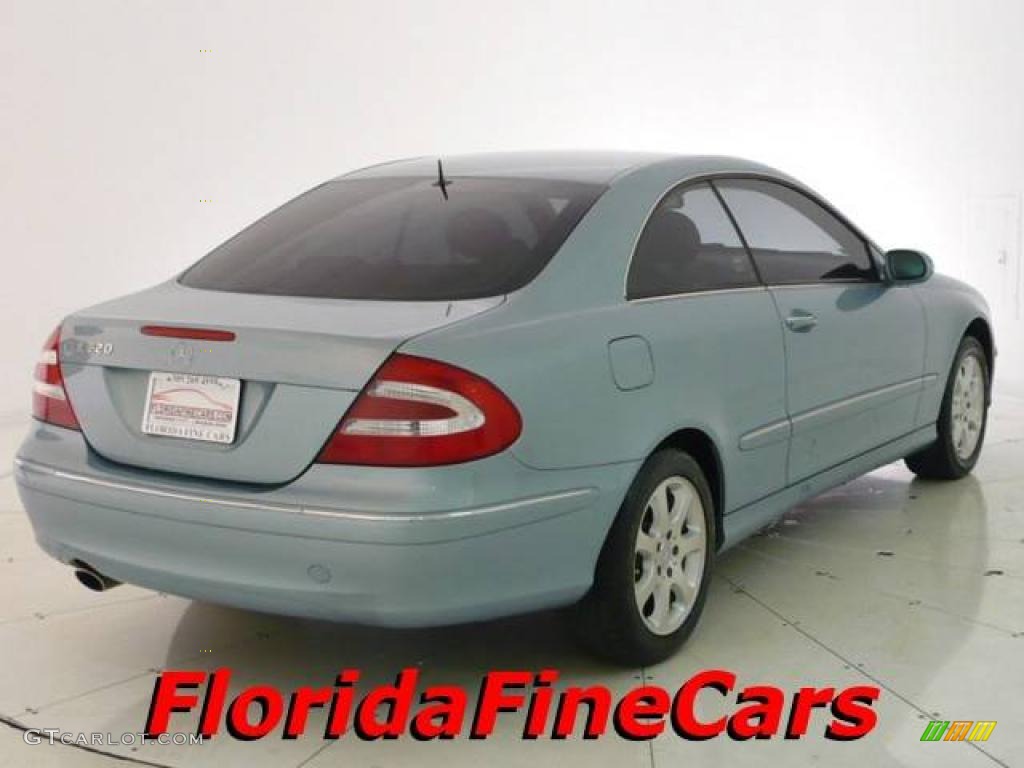 2003 CLK 320 Coupe - Quartz Blue Metallic / Ash photo #2
