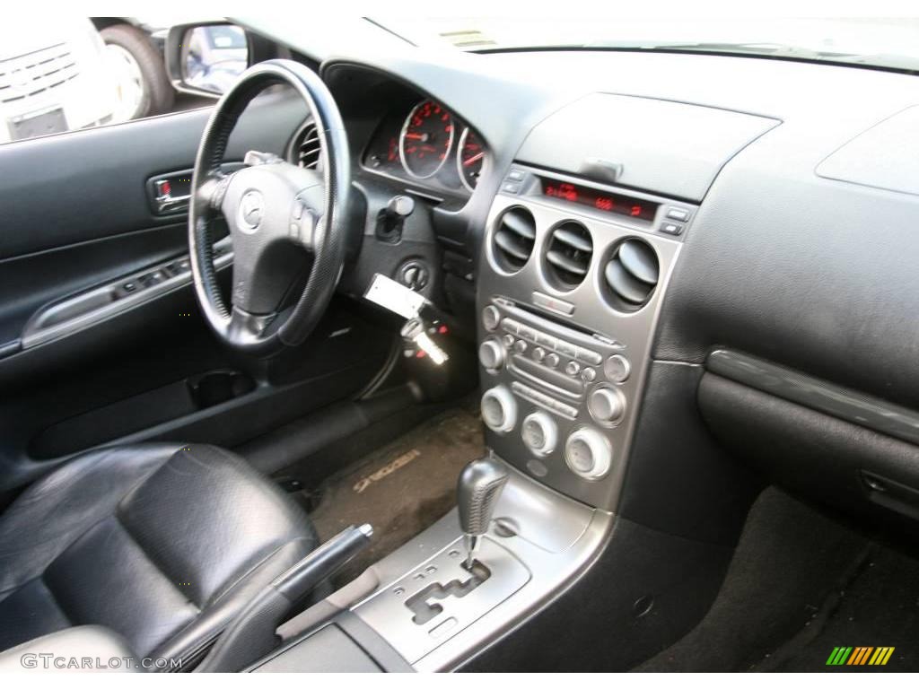 2003 MAZDA6 s Sedan - Satin Silver Metallic / Black photo #9