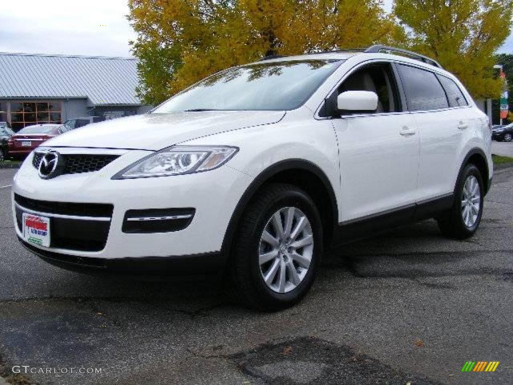 2007 CX-9 Touring AWD - Crystal White Pearl Mica / Sand photo #1