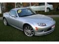 2008 Sunlight Silver Metallic Mazda MX-5 Miata Grand Touring Hardtop Roadster  photo #2