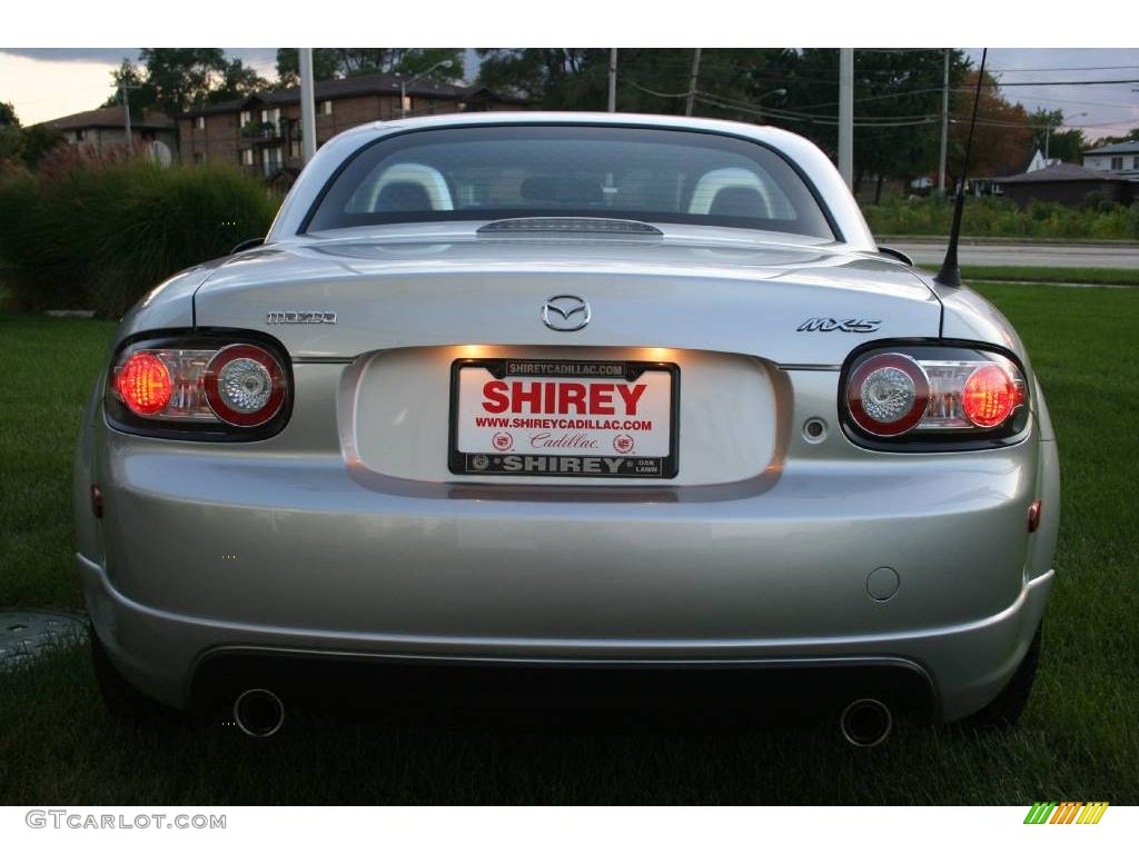 2008 MX-5 Miata Grand Touring Hardtop Roadster - Sunlight Silver Metallic / Blue photo #6