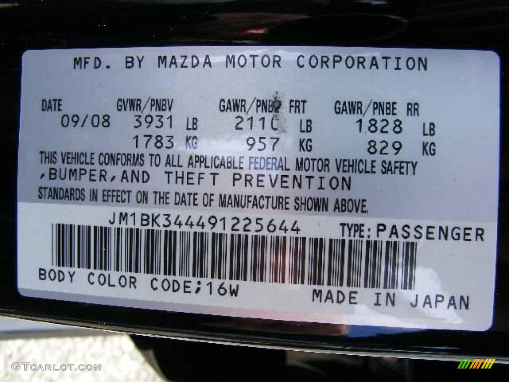 2009 MAZDA3 s Grand Touring Hatchback - Black Mica / Black photo #33